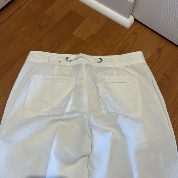Banana Republic White Linen Pants Size 2 Ryan Fit - Picture 13 of 13